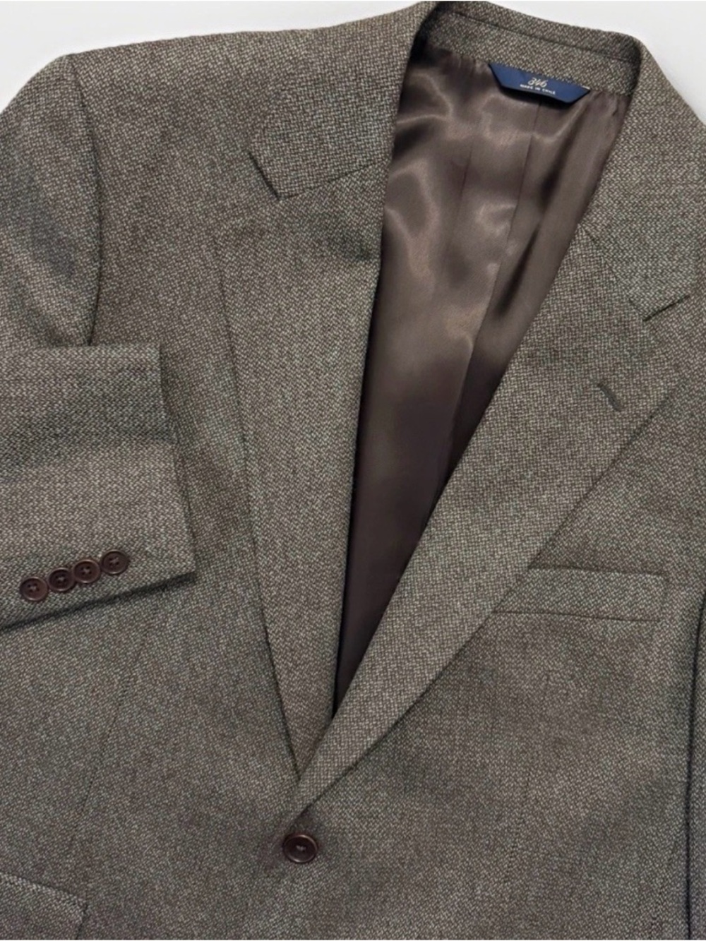 Brooks Brothers 346 Mens 42R Sport Coat Brown Blazer Wool